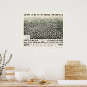 Westfield, NJ Panoramic Map - 1929 Poster (Keuken)