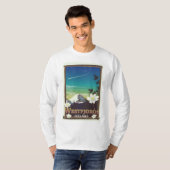 Westfjords IJsland reisposter T-shirt (Voorkant volledig)