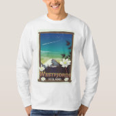 Westfjords IJsland reisposter T-shirt (Voorkant)