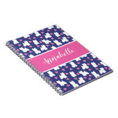 Westie amour coeur spirale carnet (Côté Droit)