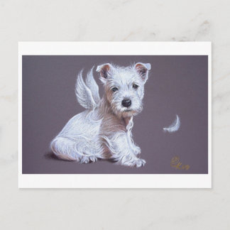 Westie Angel Briefkaart
