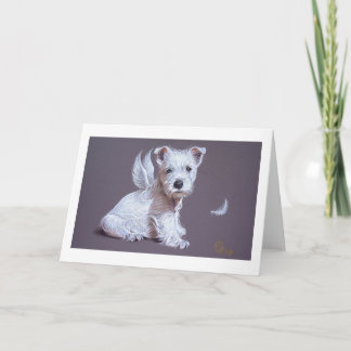 Westie Angel Kaart