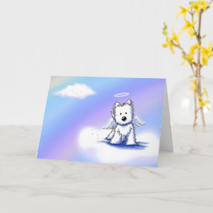 Westie Angel Pet Loss Sympathy Card Kaart