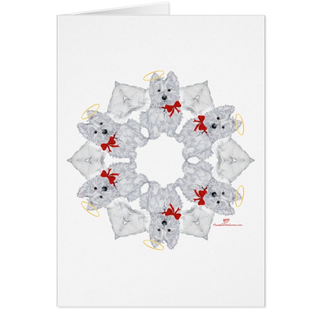 Westie Angel Snowflake (Voorkant)