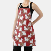 Westie Apron Red Pset Schort (Insitu)
