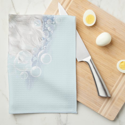 Westie Bath Time Fun Theedoek (Quarter Fold)