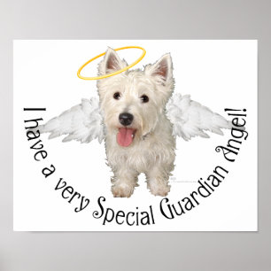 Westie Beschermengelen Poster