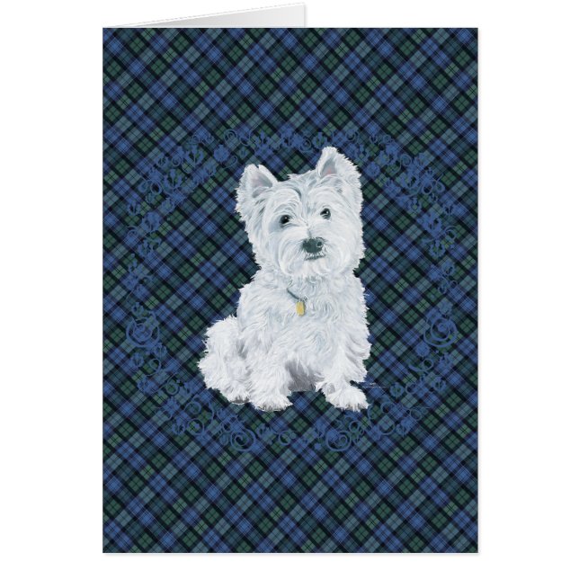 Westie Black Watch Tartan (Devant)