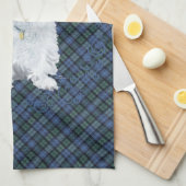 Westie Black Watch Tartan Theedoek (Quarter Fold)