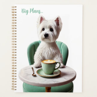 Westie boire latte Planificateur