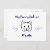 Westie Briefkaart (Voorkant / Achterkant)