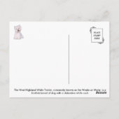 Westie-briefkaart Briefkaart (Achterkant)