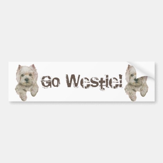 Westie-bumper sticker (Voorkant)