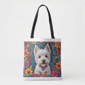 Westie Canvas tas (Voorkant)