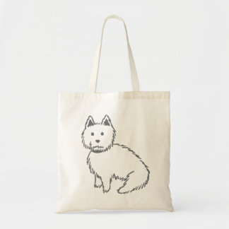 Westie-Canvas tas