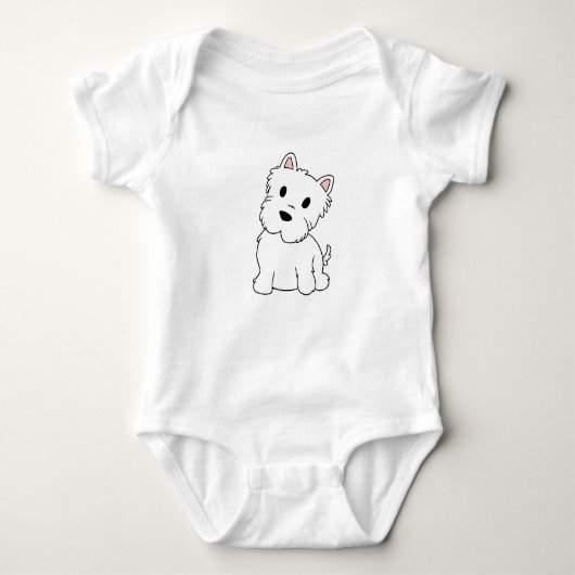 westie-cartoon romper (Voorkant)
