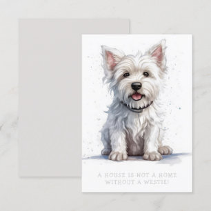 Westie Cheeky Schattige Groet Verjaardag Bedankt K