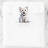 Westie Cheeky Schattigee gepersonaliseerde label S (Tas)
