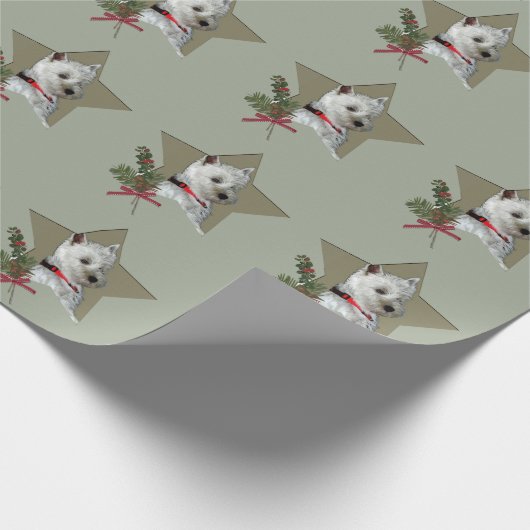 WESTIE CHRISTMAS CADEAUPAPIER (Hoek)