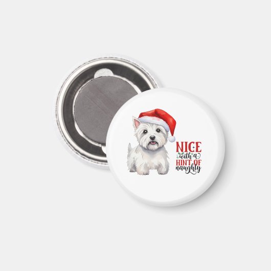 Westie Christmas Magnet (Recto/Verso)
