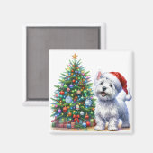Westie Christmas Tree Magnet (Recto/Verso)