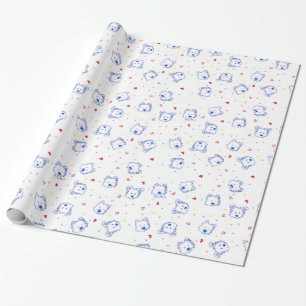 Westie Color Crayon Cuties Cadeaupapier