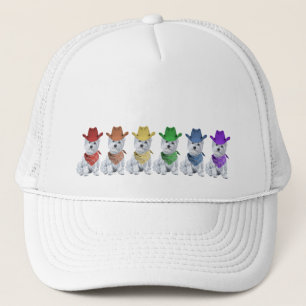 Westie Cowboys Allemaal op een rijtje Trucker Pet