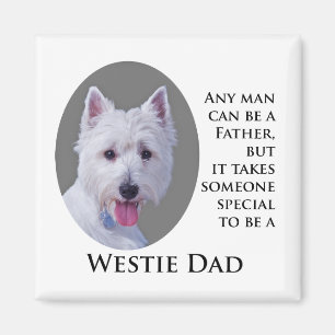 Westie Dad Magnet Magneet