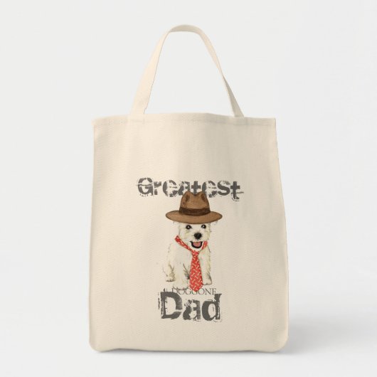 Westie Dad Tote Bag (Voorkant)