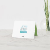 Westie dankt u bedankkaart (Achterkant)