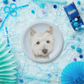 Westie Dog Art Paper Bord (Feest)