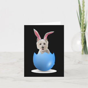 Westie Dog Easter Bunny Egg Hunting Sunday Highlan Kaart