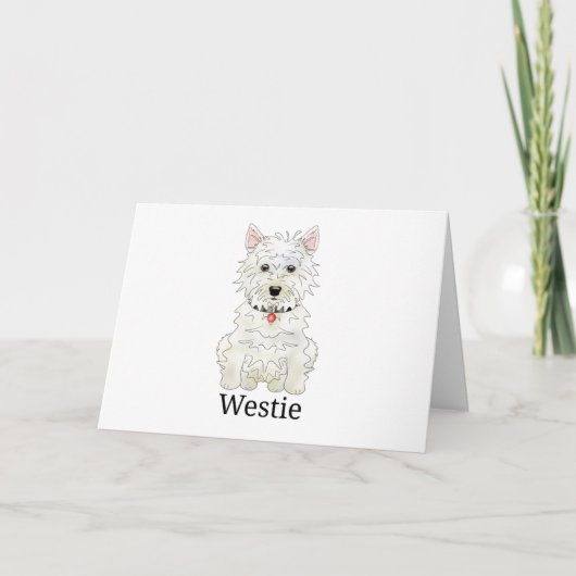 Westie Dog l Feestdagen Kaart (Voorkant)