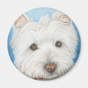 Westie Dog magnet Magneet