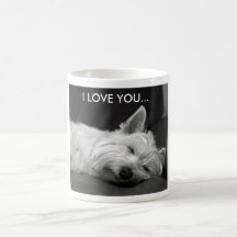 Westie Dog Mok - Ik hou van je...