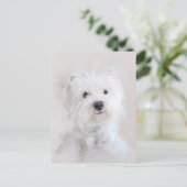Westie Dog Portrait Briefkaart (Staand voorkant)