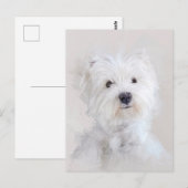 Westie Dog Portrait Briefkaart (Voorkant / Achterkant)
