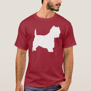 Westie Dog (wit) T-shirt