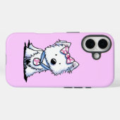 Westie Dot Girlie Chien coque iphone (Verso (horizontal))