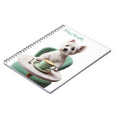 Westie drink latte Journal (Côté gauche)