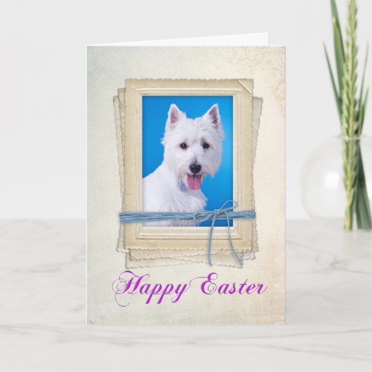Westie Easter Kaart (Voorkant)