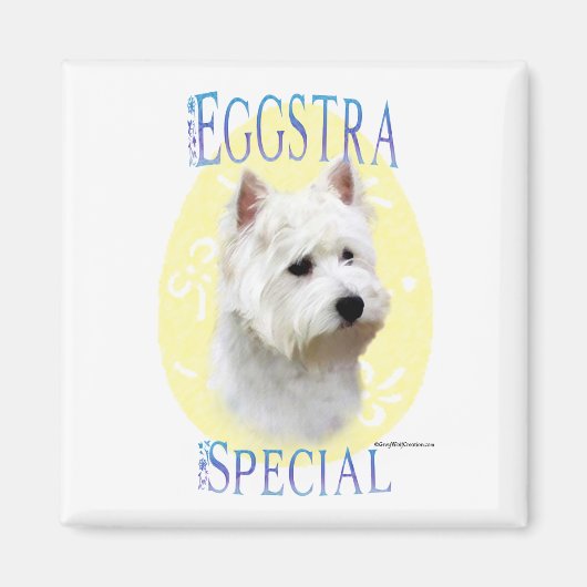 Westie Eggstra Special - Magnet (Devant)