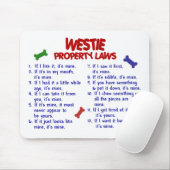WESTIE-eigendomswetten 2 Muismat (Met muis)
