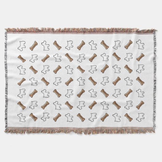 Westie en hondenkoekjes deken (Voorkant)