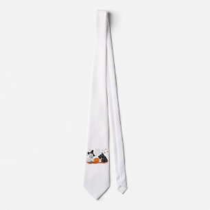 Westie en Scottie Halloween Stropdas
