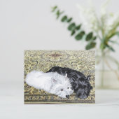Westie en Scottie in Ease Briefkaart (Staand voorkant)