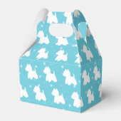 Westie Favor Box Blue Spots Bedankdoosjes (Achterkant)
