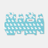 Westie Favor Box Blue Spots Bedankdoosjes (Uitgevouwen)