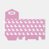 Westie Favor Box Roze harten Bedankdoosjes (Uitgevouwen)