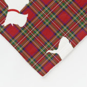 Westie Fleece Deken (Hoek)